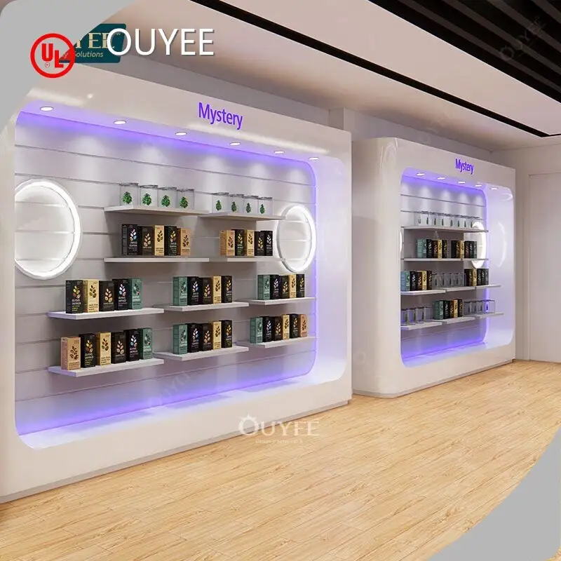 Retail Smoke Shop Vitrine Glass Cigarette Hookah Tobacco Display Case 1