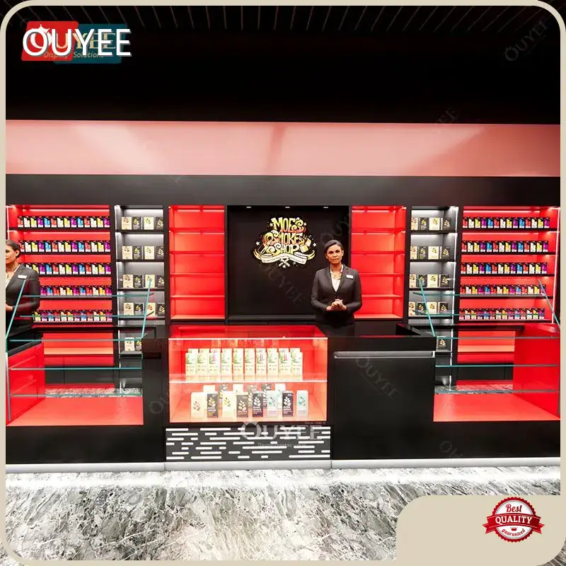 Factory LED Glass Countertop Display for Smoke Shop / Store & Mall 1