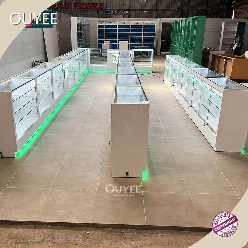 Dispensary Cigar Lounge Smoke Shop Glass Showcase Display Counter 1