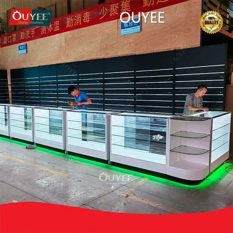 Hookah Shisha Tobacco Cigarette Display Rack Cabinet with Wheels 1