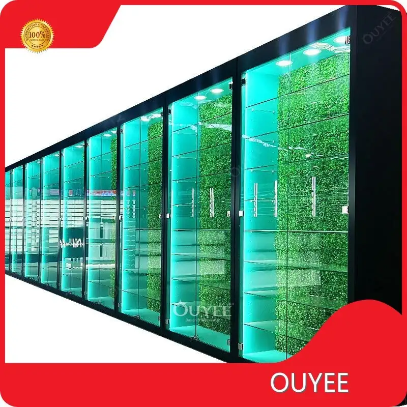 Wooden Hookah & Tobacco Display Rack - Glass Counter & Wall Showcase 1