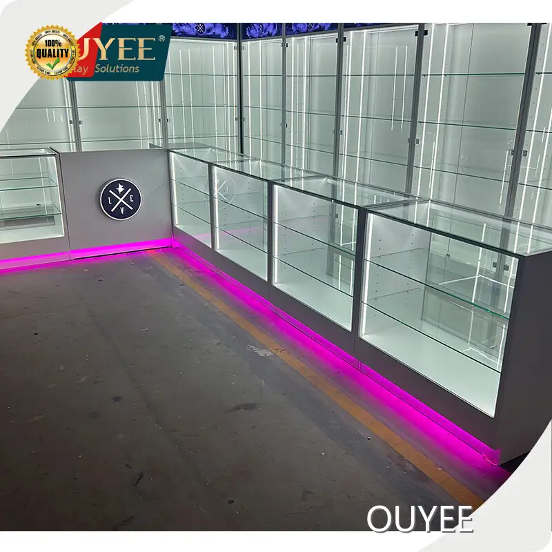 Hookah Shisha Glass Display Showcase for Smoke Shop & Mall with LED 1