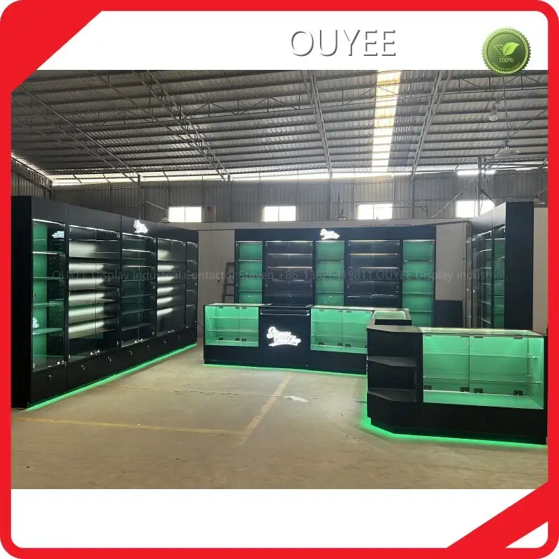 Smoke Shop Furniture - Glass Tobacco Display Cabinet & Counter 1