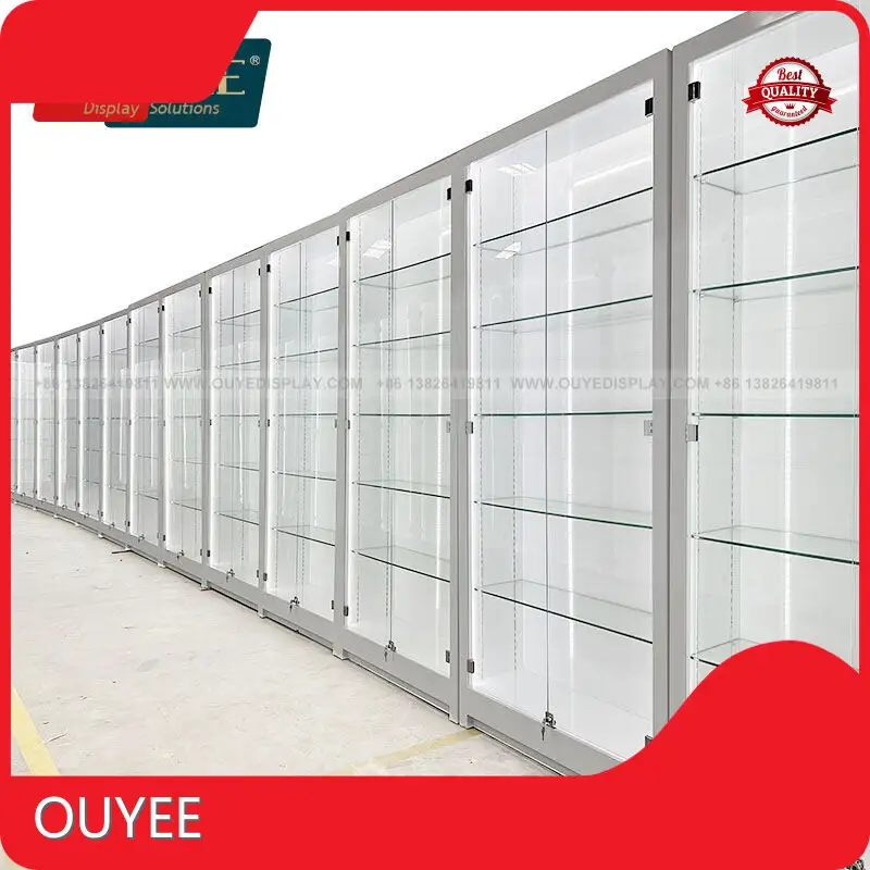 Smoke Shop Glass Display Cabinet - Wall & Floor Tobacco Shelves 1