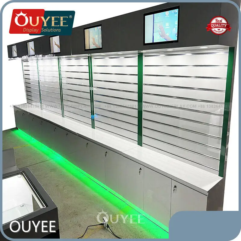 LED Lighting Wooden Vitrine Store Showcase for Tobacco Display 1