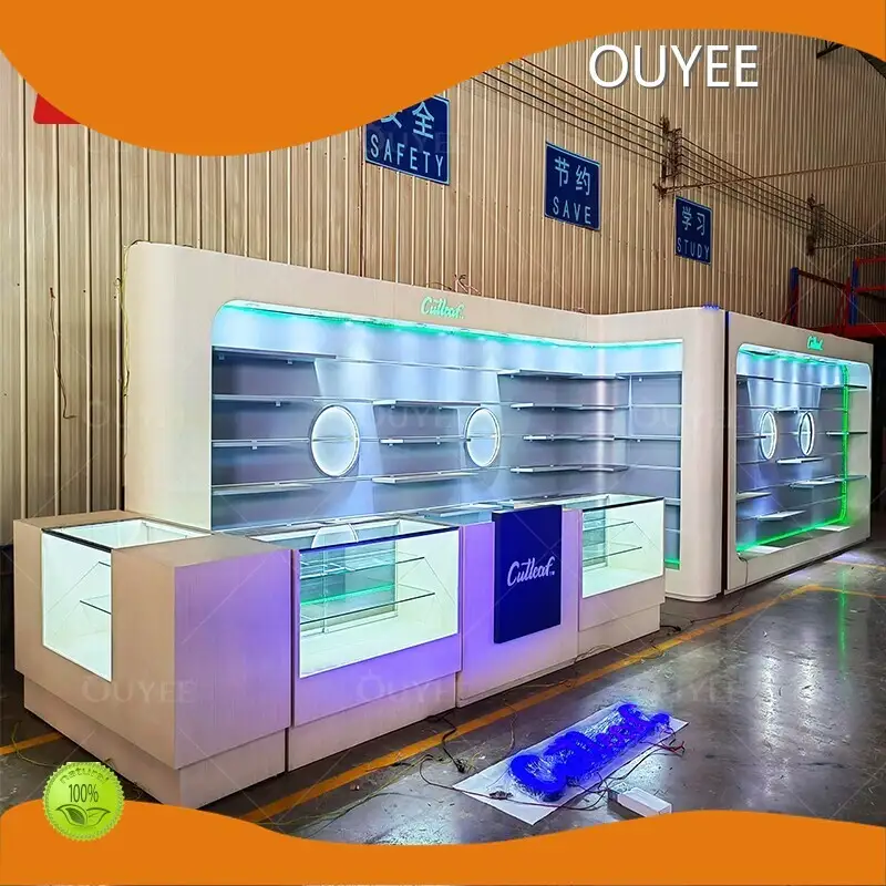 Custom Tobacco Display Rack Glass Smoke Shop Furniture for Retail 1