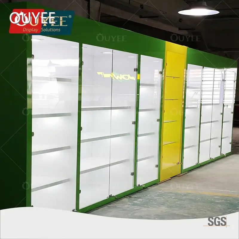 Retail Tobacco Full-Vision Glass Showcase for Smoke Shop & Dispensary 1