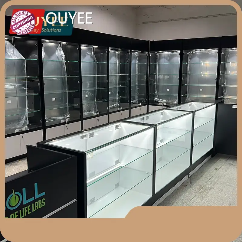 Custom Hookah Display Counters - Tobacco Shelf Smoke Shop Showcase 1