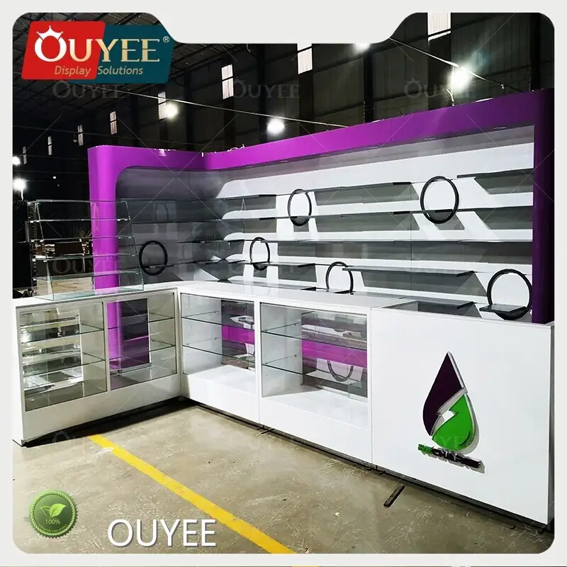 Smoke Shop Wall Display Counter - Tobacco Dispensary Showcase 1