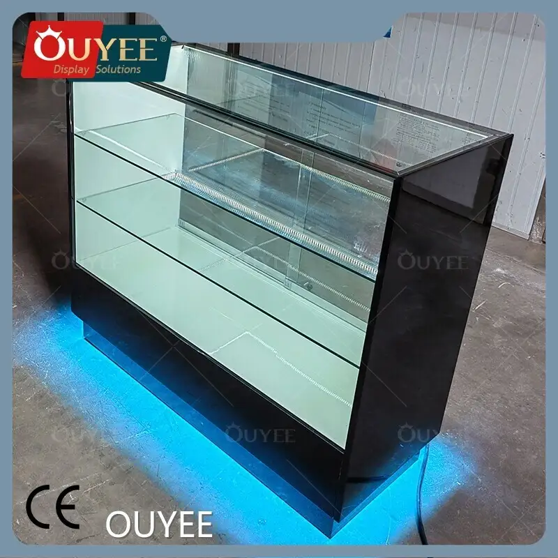 Full Vision Smoke Shop Dispensary Glass Display Counter Cabinets 1