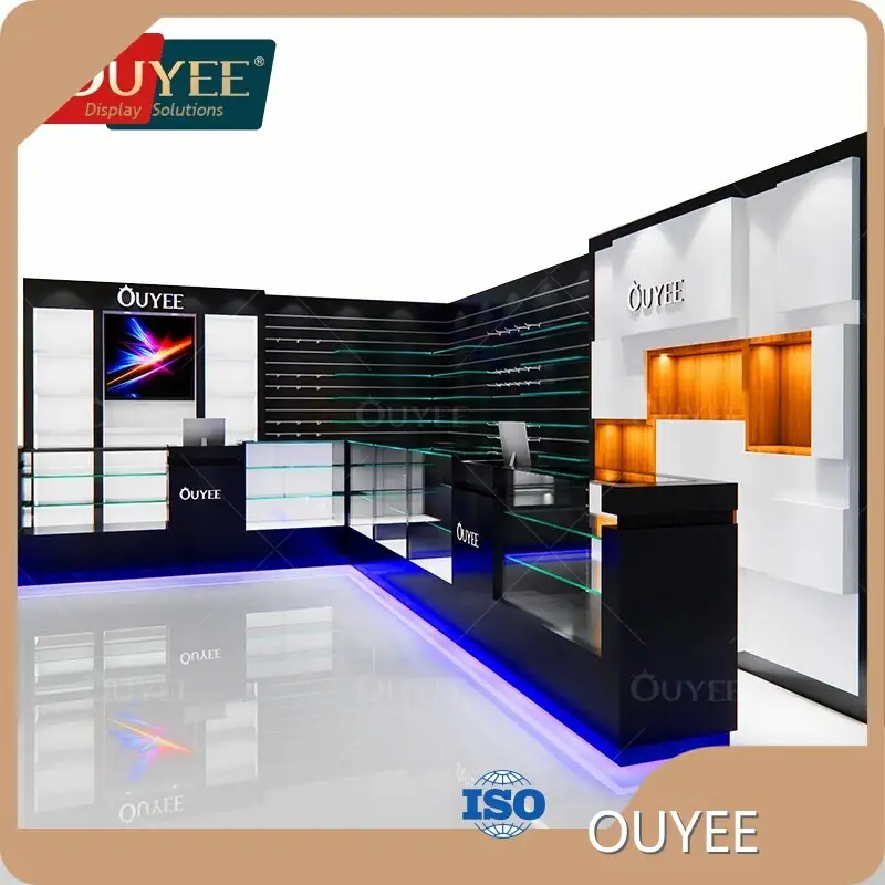 Tiered Glass Display Showcase for Dispensary & Tobacco Rack 1