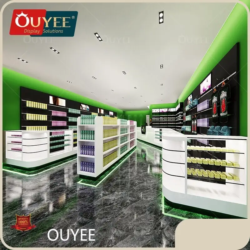 Customized Smoke Dispensary Cabinet Counter for Mobile Phone Shops 1