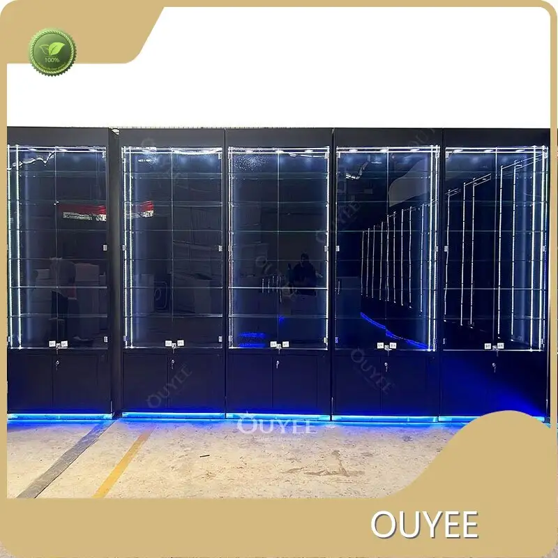 6ft Tempered Glass Cigarette Display Cabinet-Smoke Shop Shelves Rack 1