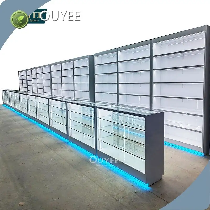 Smoke Shop Glass Showcase Display Counter Large Tobacco Fixtures 1