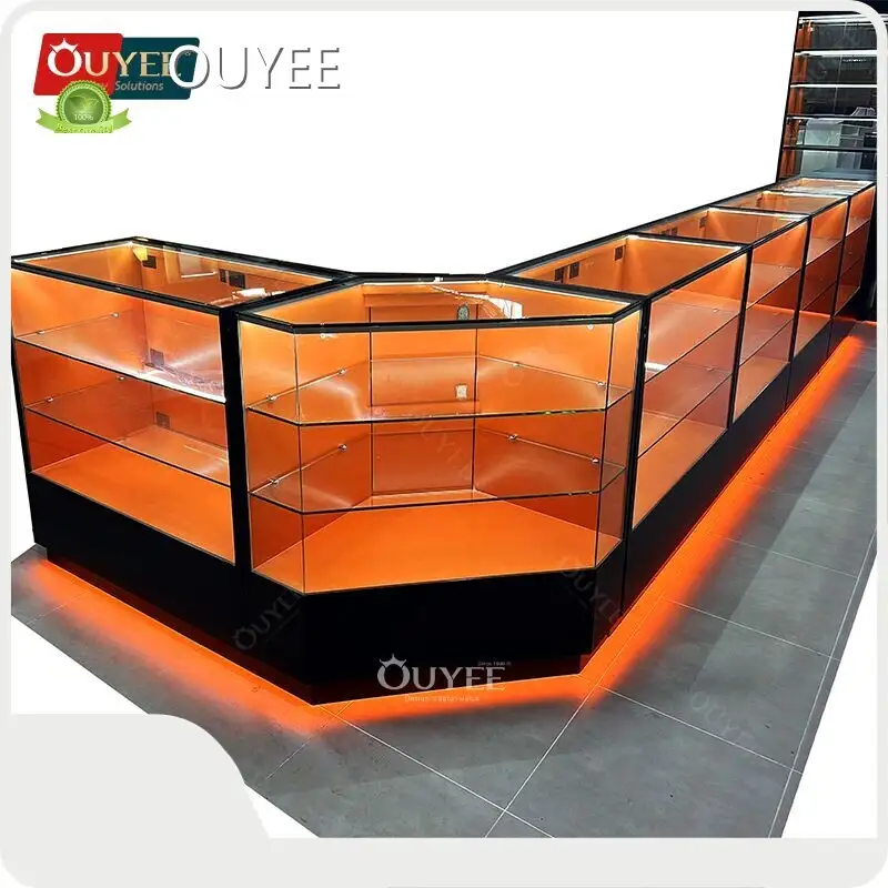 Gas Station Countertop Glass Showcase Cabinet for Tobacco/Smoke Shop 1