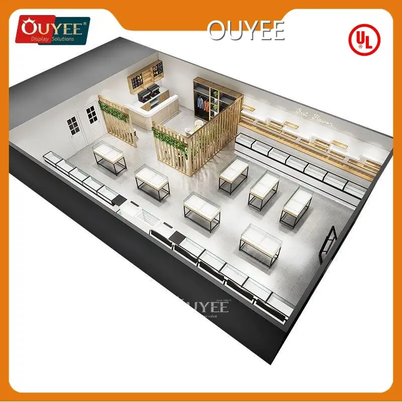 Custom Glass Hookah Display Racks for Retail Smoke Shop Counters 1