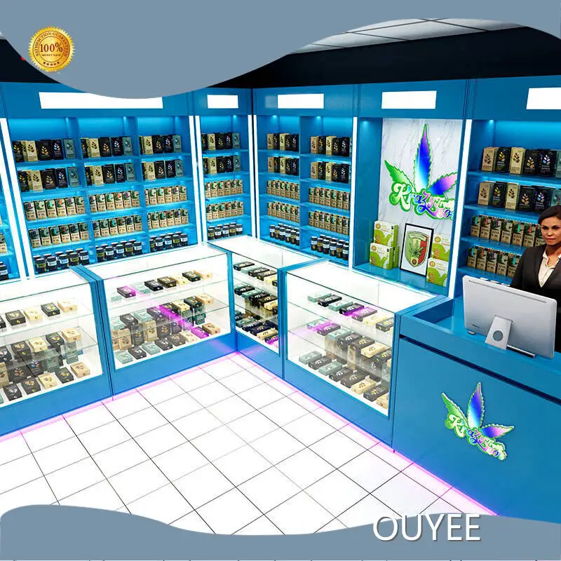 Glass Wall Display Cabinet Showcase for Smoke Shops & Dispensaries 1