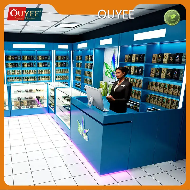 Glass Retail Display Cabinet for Cigarette Racks – Smoke Shop/Convenience 1