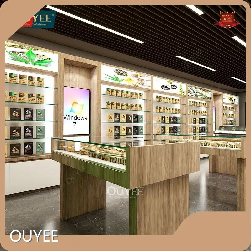 Custom Glass Hookah & Tobacco Display Case for Smoke Shop Retail 1