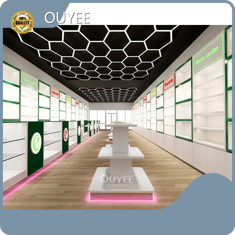 Convenience Store Wood & Glass Display Case for Retail Tobacco Shops 1