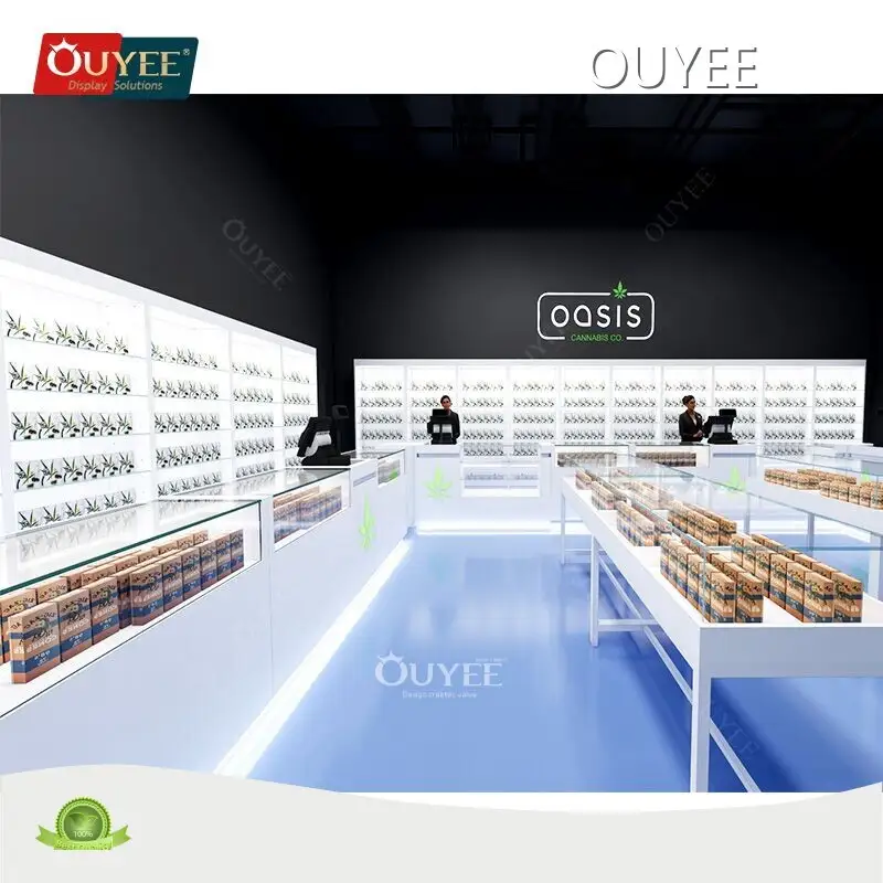 Customized Glass Display Case Cabinet for Cigar Counter & Smoke Shop 1