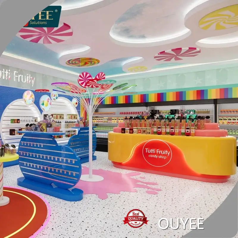 Customized Counter Display Cabinets, Mall Kiosk & Candy/Dessert Carts 1