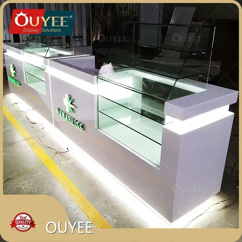 Counter Glass Display Case for Dispensary, Smoke & Tobacco Shops 1