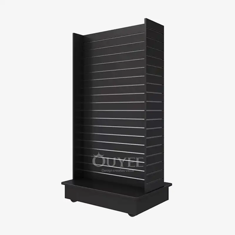 Custom Freestanding Slatwall Displays with Slatwall Panels Retail Gondola | Ouyee 1