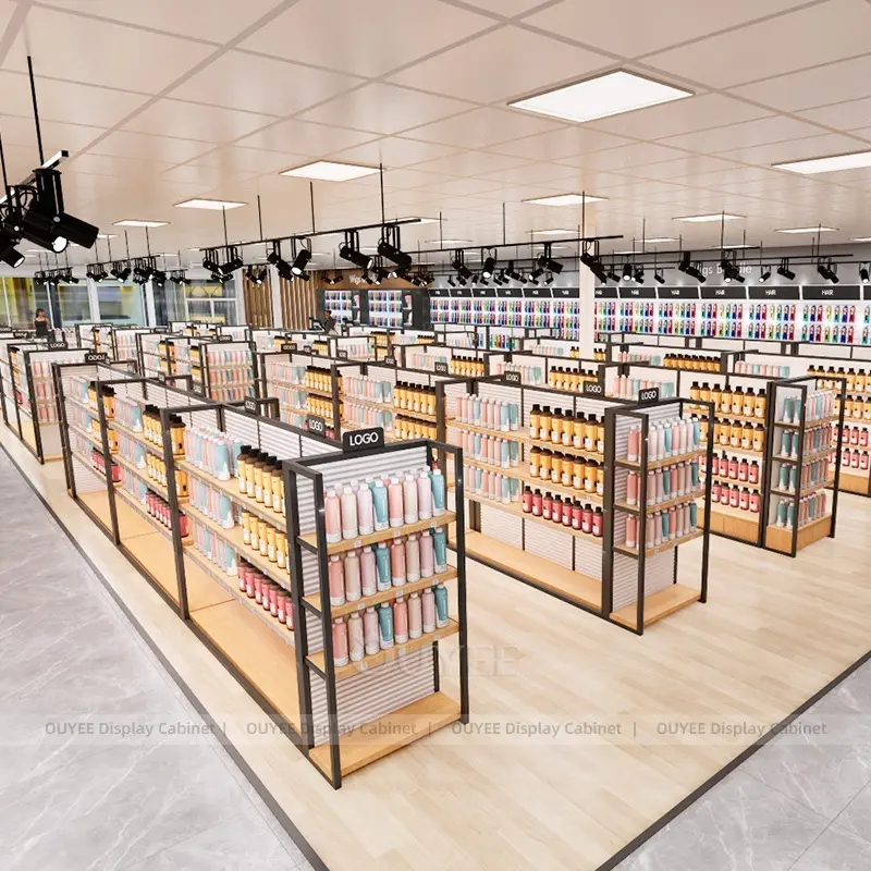 Retail Gondola Shelving Display Cases Wholesale - Ouyee 3