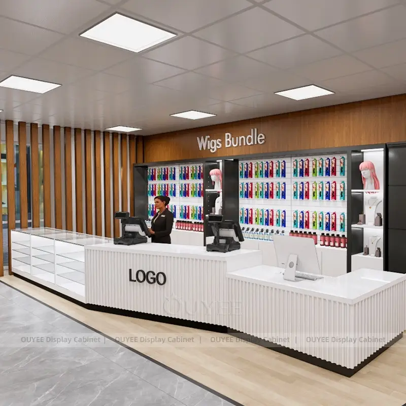 Large Beauty Store Gondola Shelving System for Retail Aisle Display 1