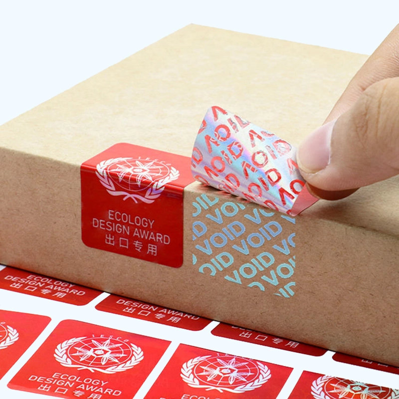 Custom 3D Holographic Security Labels with Void Tamper-Evident Protection 1