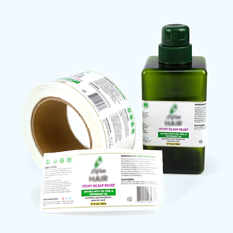 Personal Care Labels for Hair & Scalp Products -- Clear Info, Clean Look 1