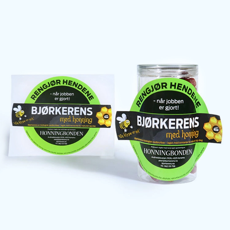 Custom Honey Jar Labels — Bright Colors, Clean Application, Zero Hassle 1