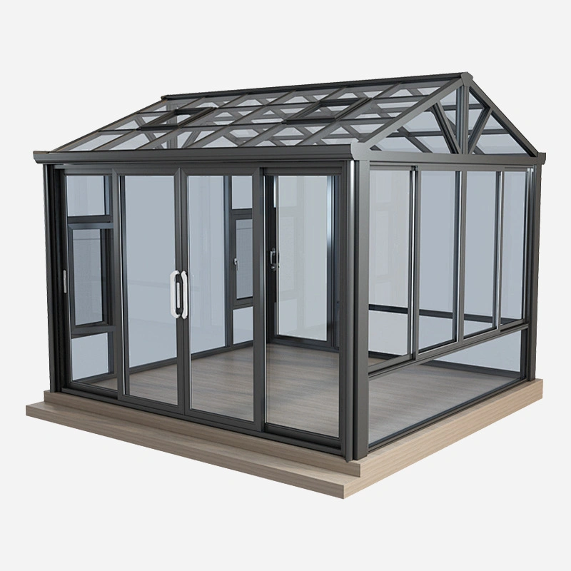 Aluminium Frame Glass Sunroom Weather Resistant For Residential 1