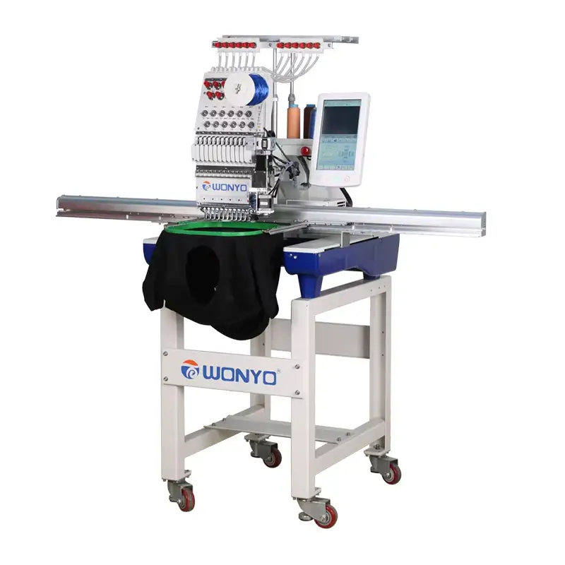WONYO Extra-Wide Embroidery Machine, Embroidery area 1200*360mm 1200SPM, 12-Needle, Model WY1201CL 1