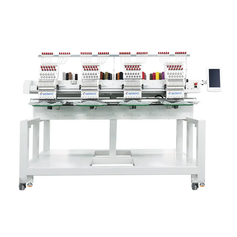 WONYO Four-Head 12-Needle Embroidery Machine, Embroidery area 500*450mm 1000SPM, Model WYQ1204 1