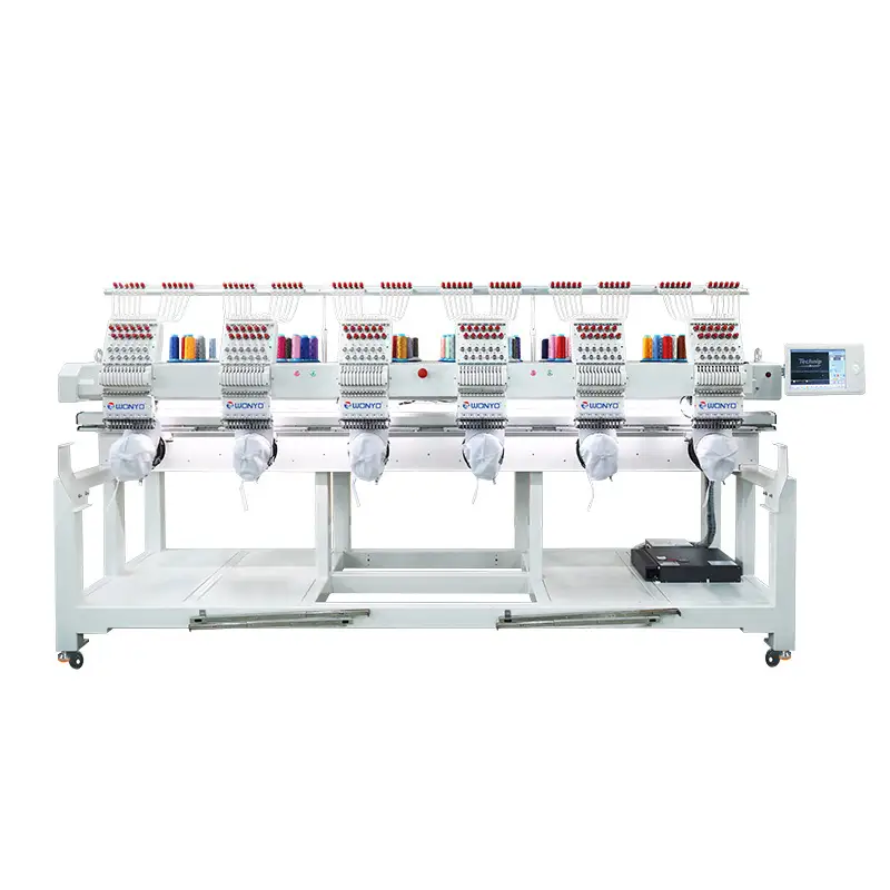 WONYO Six-Head 12-Needle Embroidery Machine, Embroidery area 500*450mm 1000SPM, Model WYQ1206 1