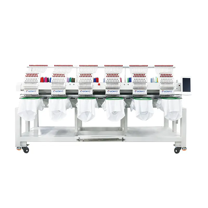 Six-Head Multi-Needle Chenille Embroidery Machine, Embroidery area 500*450mm, Model WYQ1506 1