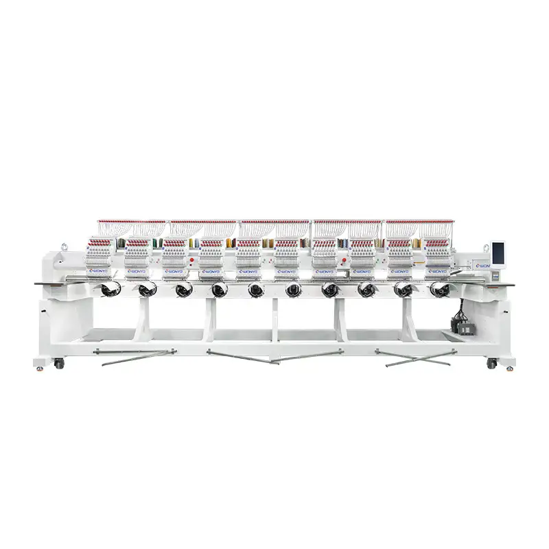 Ten-Head 15-Needle Embroidery Machine, Embroidery area 400*450mm 1000SPM, Model WY1510CH 1