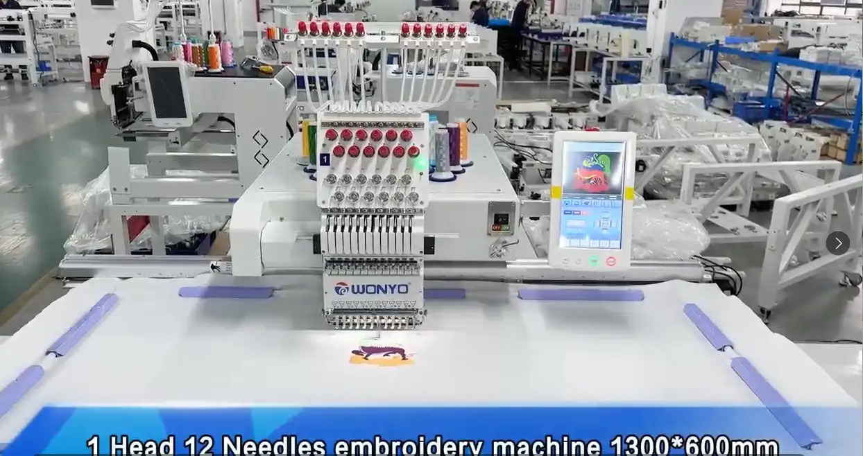 Big Size working area single head embroidery machine commercial model WONYO brand 1