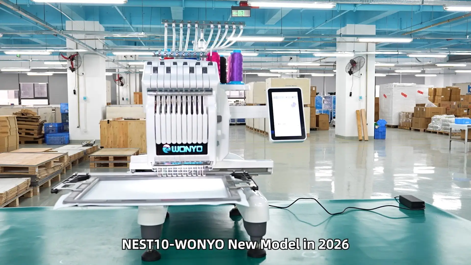WONYO Unveils the All-New Nest 10 Home and Studio Embroidery Machine: 10-Needle High-Efficiency Embroidery 1