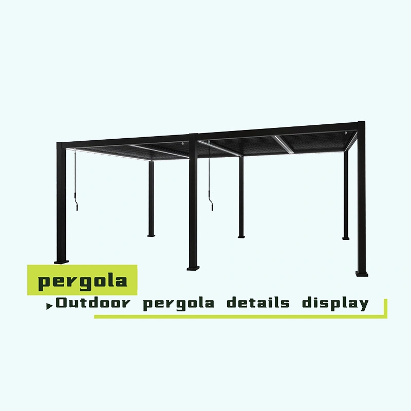 3x6M Aluminum Pergola Waterproof Sun Shelter for Patio Garden Backyard 1