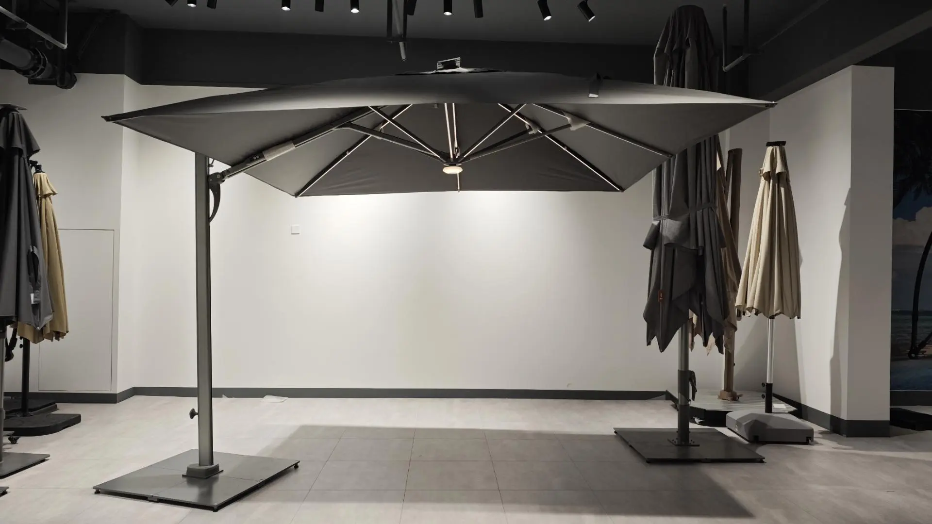 Waterproof Sun Protection Roman Garden Parasol And Stand for Outdoor 1