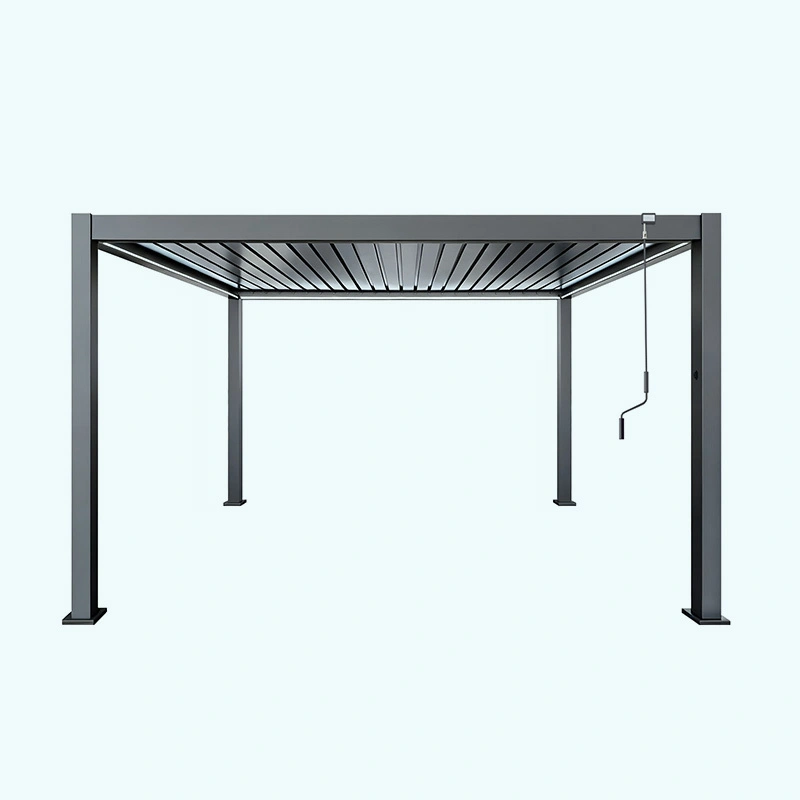 4x4M Waterproof Garden Aluminum Pergola Sun Shade for Patio and Backyard 1