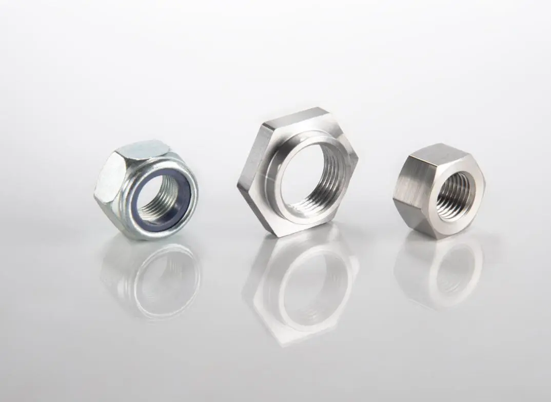 CNC production of High Quality Carbon Steel Lock Nut Hydraulic adapter and connections for high pressure hose fittings 1