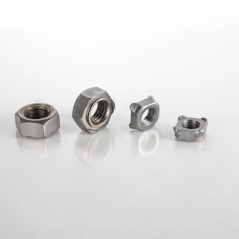 China Suppliers Custom Plated Square Threaded Welding nut Aluminum Fixing Auto Spot weld nuts 1