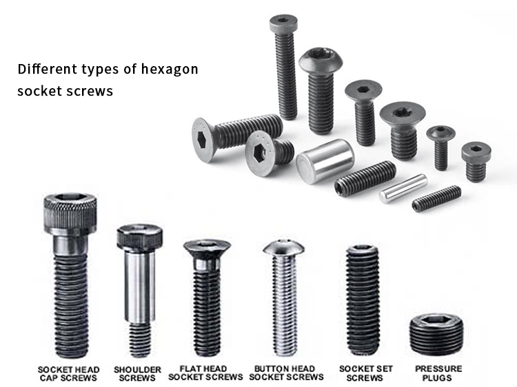 Chuanghe -stainless steel cylinder head Allen Bolt hex socket cap screws with lock nuts 11