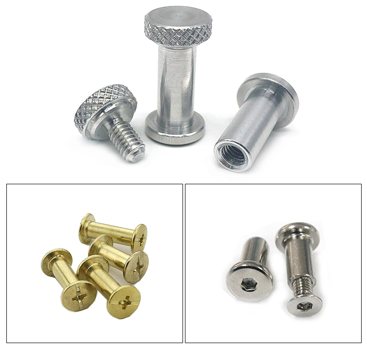 Chuanghe - M5 M6 plastic chicago screws flat head chicago screw Custom Machine Screws 9