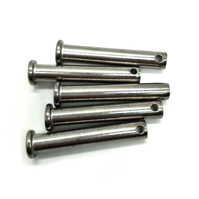 Chuanghe - 304 Stainless Steel clevis pin DIN1444 Round Flat Head Cylindrical Locating Pin With Hole dowel pin 1