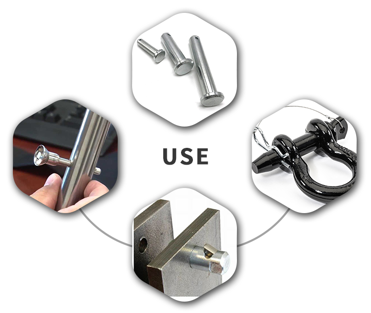 Chuanghe - China Supplier Stainless Steel Flat Head Quick Release Ball Lock Clevis Pins dowel pin 9